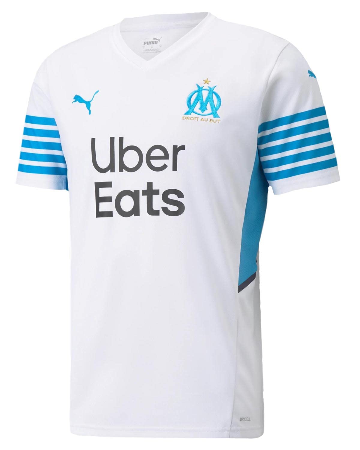 PUMA Olympique Marseille Home Soccer Jersey 2021/22 - Authentic Football Shirt for Fans & Players - Perfect for Matchdays, Training & Casual Wear