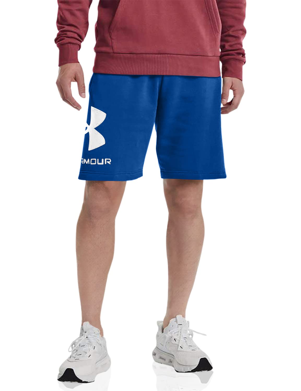 Under Armour Men's Rival Fleece Big Logo Athletic Shorts - Comfortable Workout & Gym Shorts for Running, Training & Casual Wear