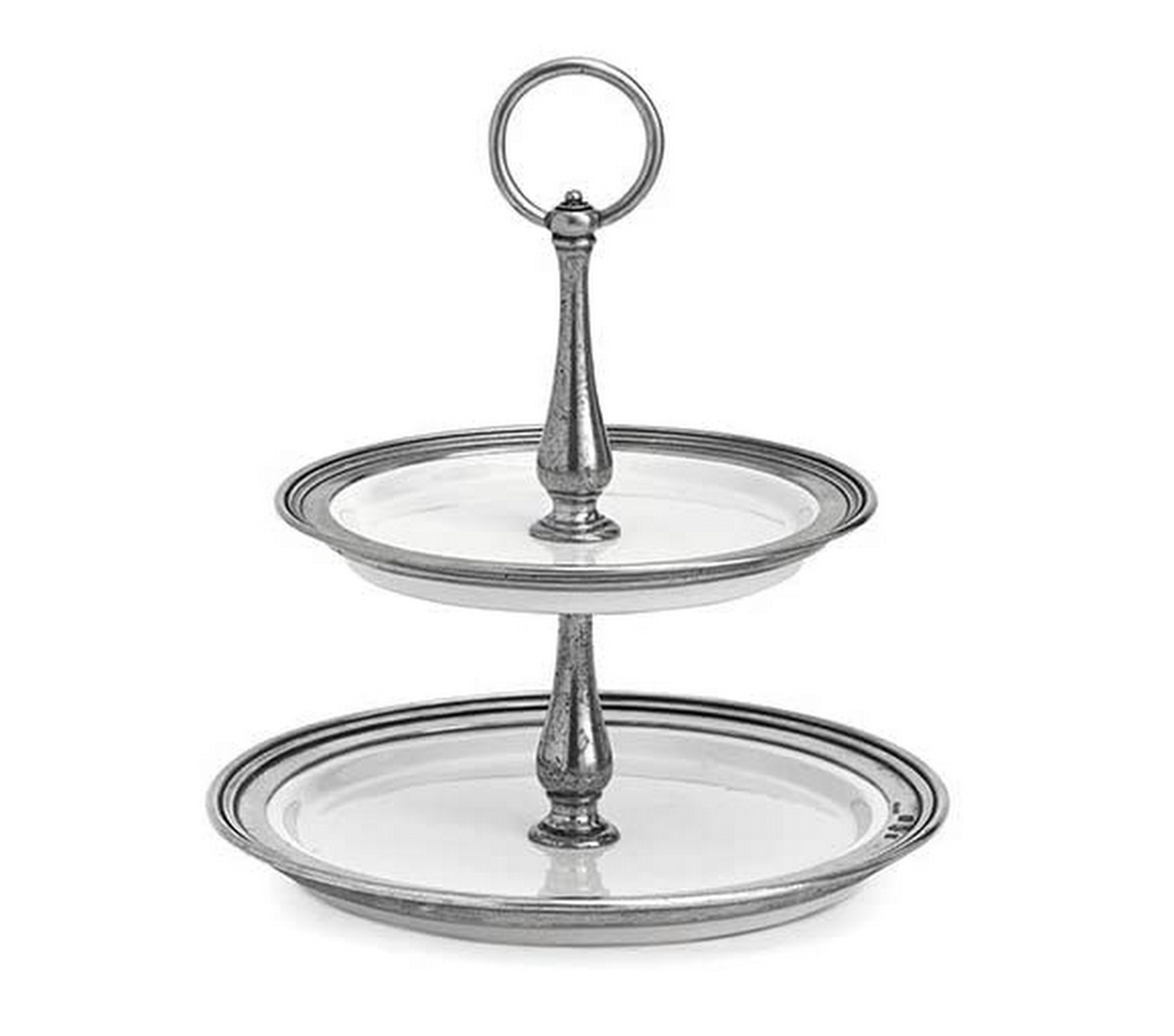Arte Italica Tuscan 2-Tiered Stand - Elegant Serving Tray for Desserts, Appetizers & Tea Parties - Perfect for Kitchen, Dining Room & Entertaining
