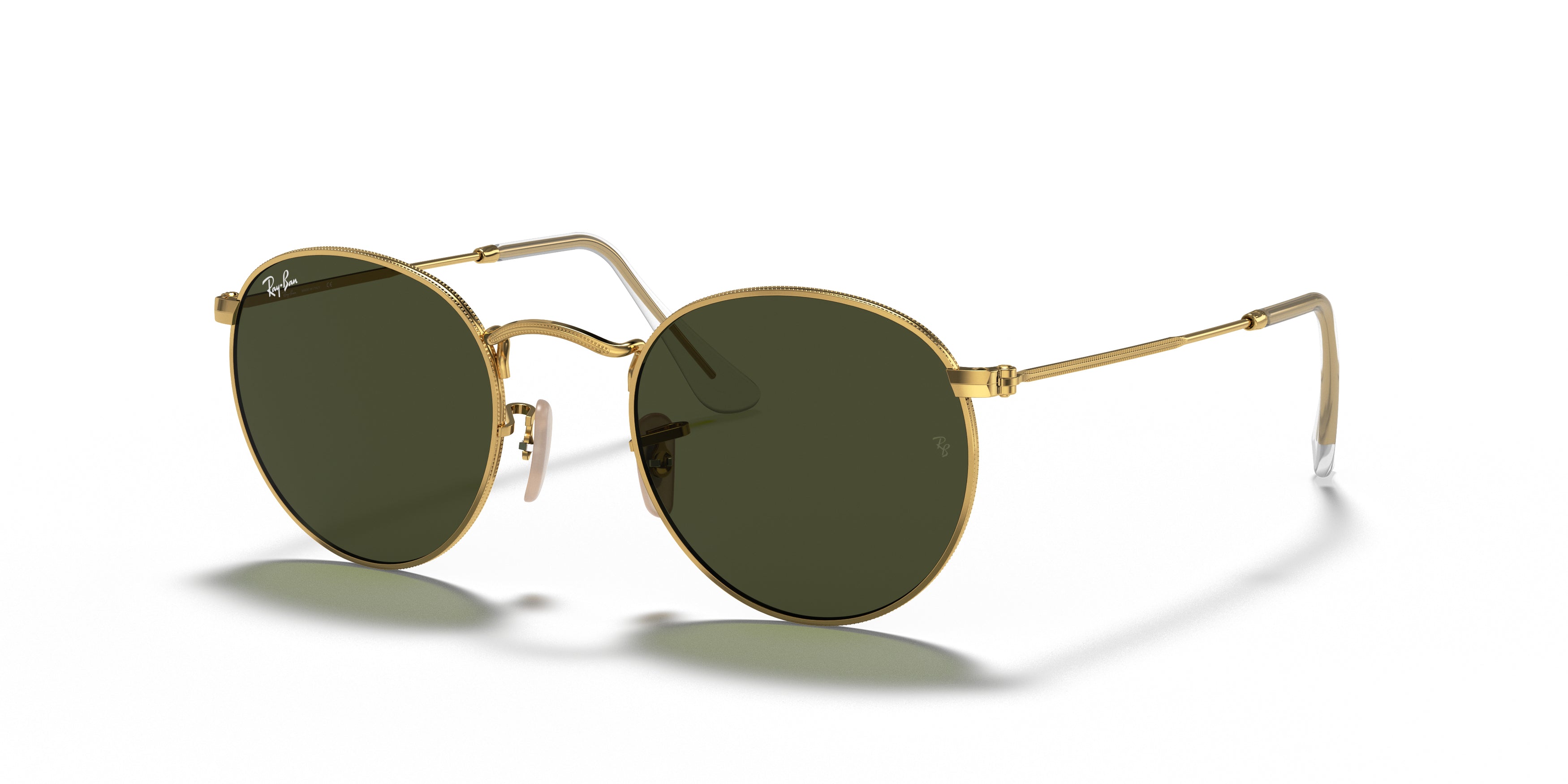 Ray Ban Round Metal Sunglasses - Classic Polarized Aviator Style for Men & Women - UV Protection for Driving, Beach & Outdoor Activities