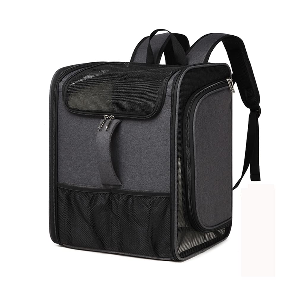 Expandable Pet Carrier Backpack for Cats & Dogs - Travel & Hiking Use