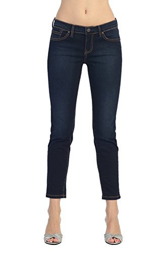 Angry Rabbit Women's Slim Fit Capri Skinny Jeans - Premium Stretch Denim Pants for Casual Wear & Summer Outfits