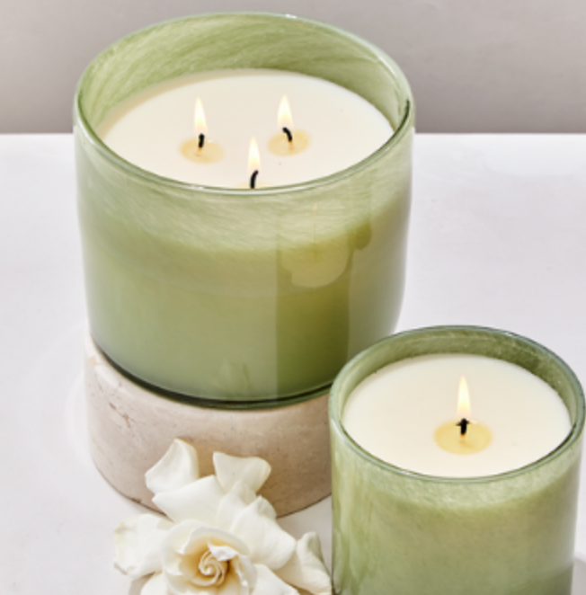 LAFCO Fresh Cut Gardenia Scented Candle - Premium Soy Wax Aromatherapy Candle for Home, Spa & Relaxation - Long Lasting Fragrance for Bedroom, Bathroom & Living Room Decor