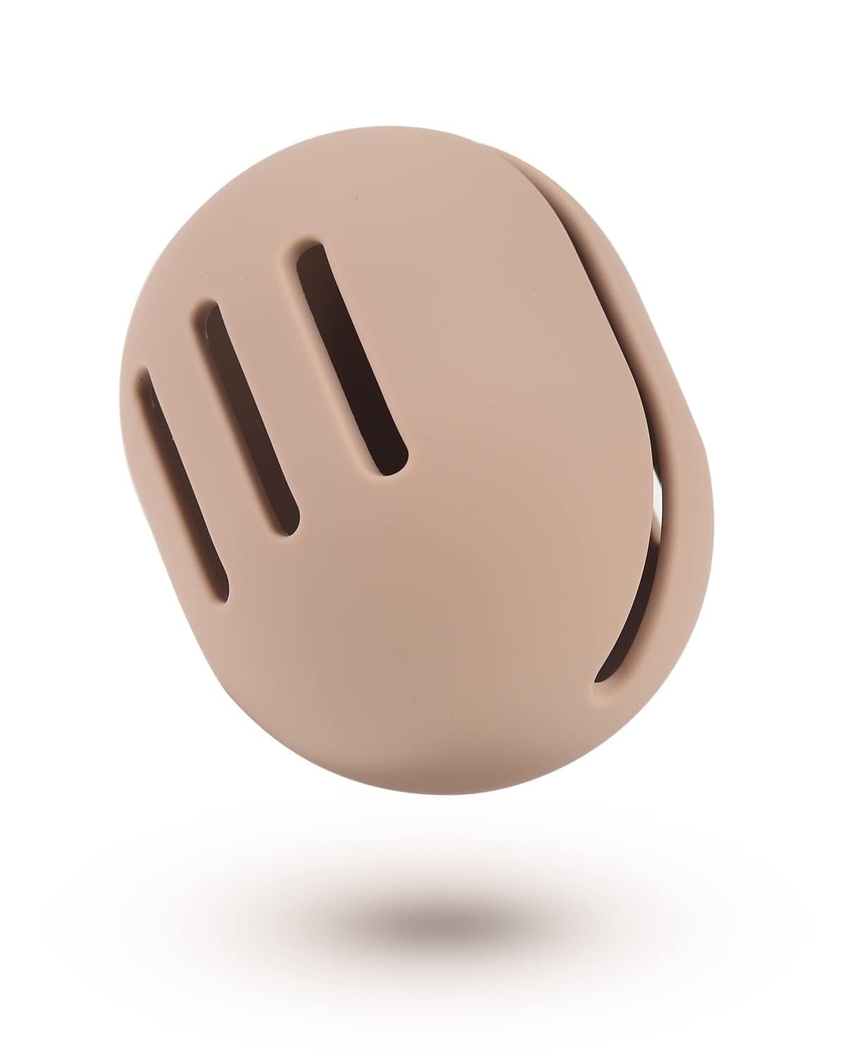 ETTA Shatterproof Silicone Makeup Sponge Holder Case - Eco-Friendly Travel Beauty Blender Storage for Makeup Sponges & Brushes - Khaki (Beige) | Perfect for Travel, Gym & Daily Makeup Organization