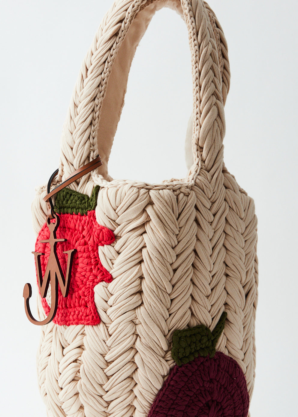Apple Knitted Shopper Bag - Eco-Friendly Cotton Tote for Groceries, Beach & Daily Use | Reusable Shopping Bag for Women & Men