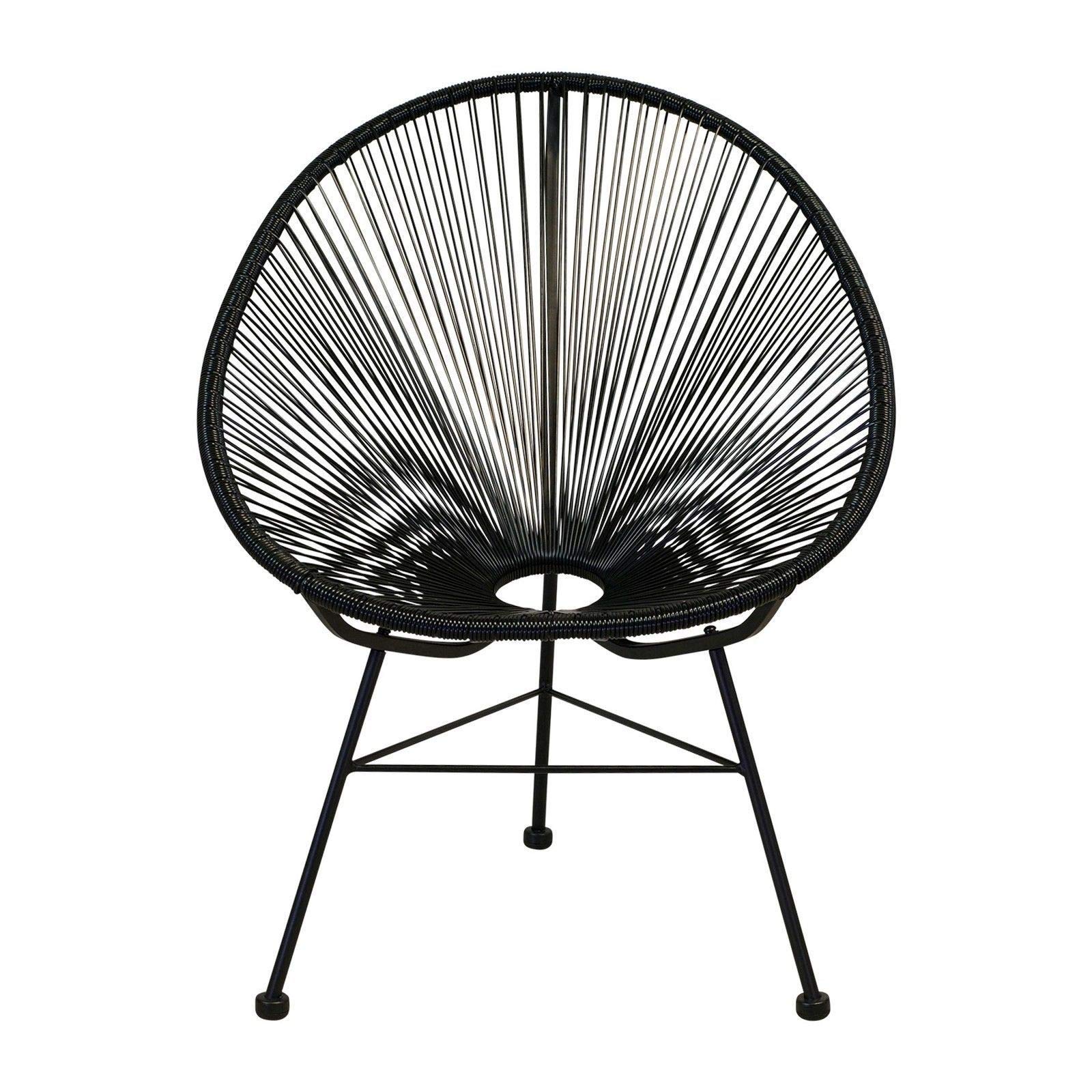 Premium Maya Acapulco Hammock-Inspired Papasan Chair with High Back - Comfortable Outdoor & Indoor Lounge Chair for Patio, Garden, Living Room, and Relaxation