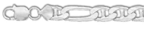 925 Sterling Silver Figarucci Link Bracelet for Women - Adjustable Length 7-9 Inches & Chain Width 4-9mm | Elegant Jewelry Gift for Her | Perfect for Parties, Weddings & Everyday Wear