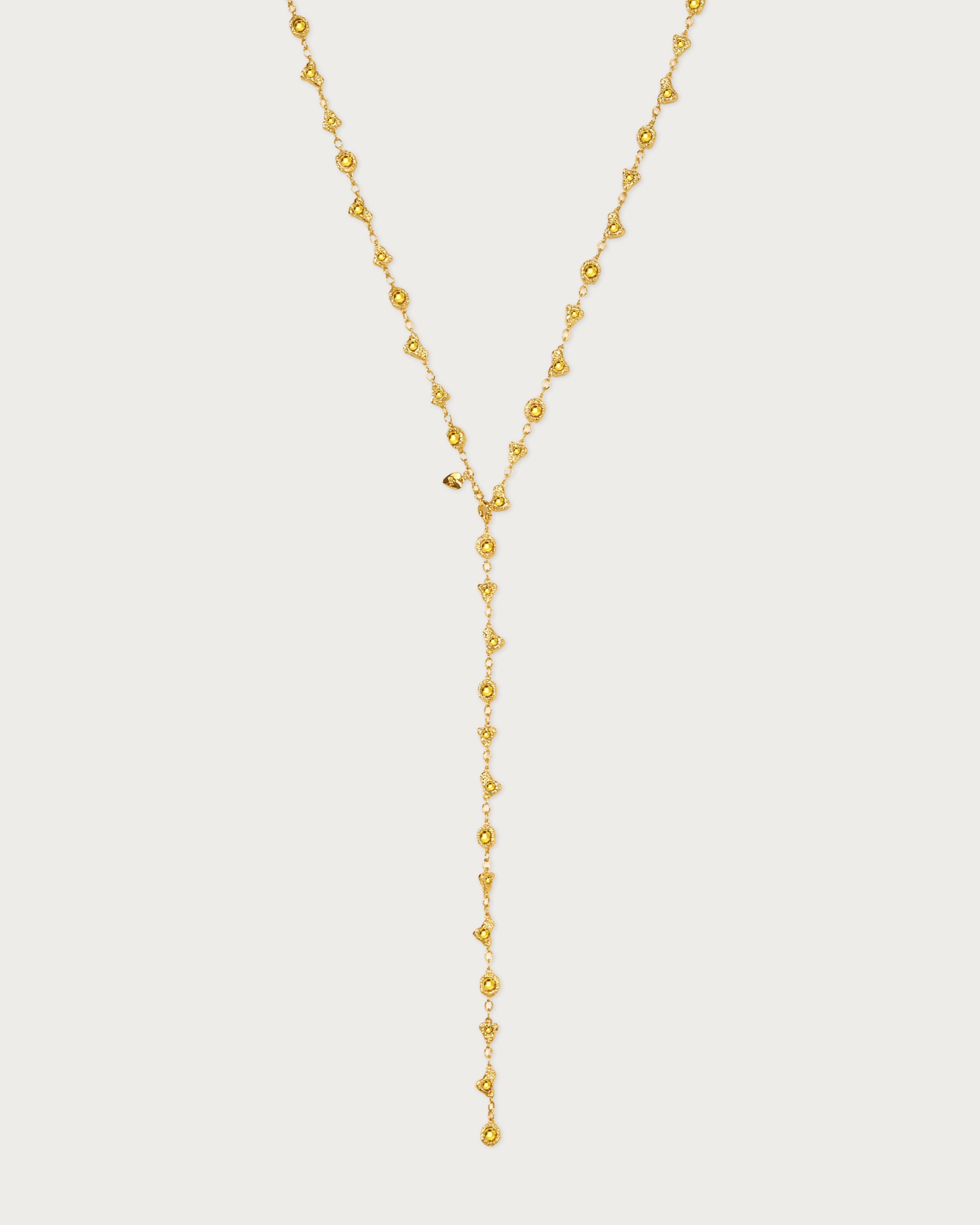 Elegant Lemon Quartz Crystal Long Necklace for Women - Perfect for Boho Fashion, Layering & Everyday Wear