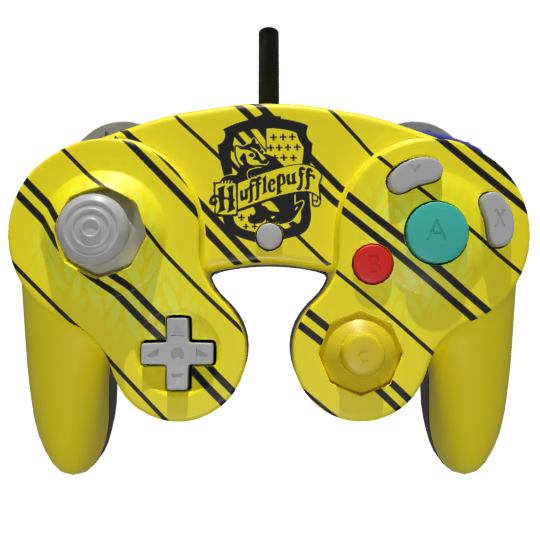 Custom GameCube Controller - Hufflepuff House Design for Nintendo GameCube & Wii - Perfect for Gaming, Collecting & Harry Potter Fans