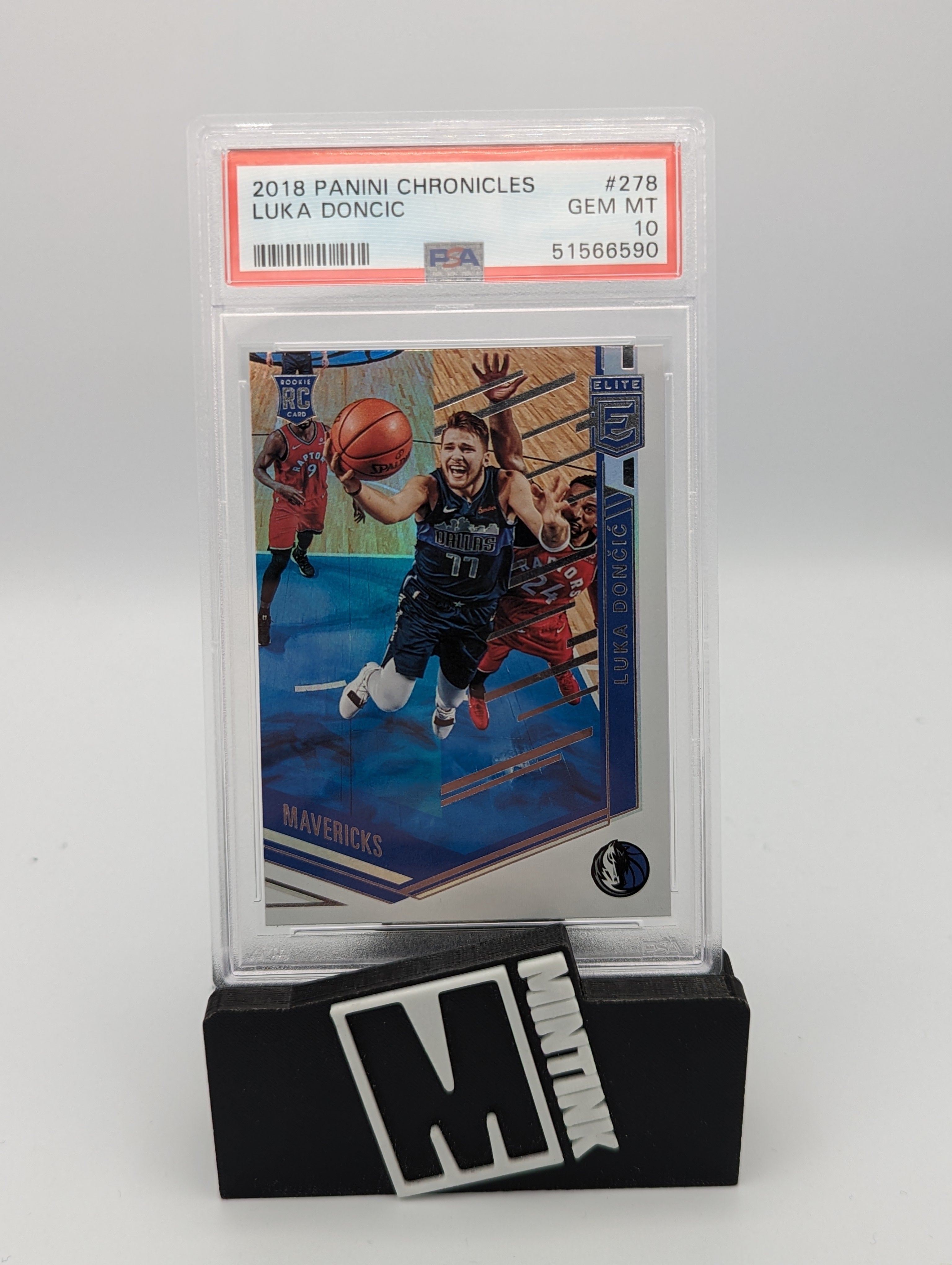 2018 Panini Chronicles Basketball PSA 10 Luka Doncic Rookie Elite #278 Card - Rare Collectible for Basketball Fans & Investors - Perfect for Display, Trading, and Sports Memorabilia Collections