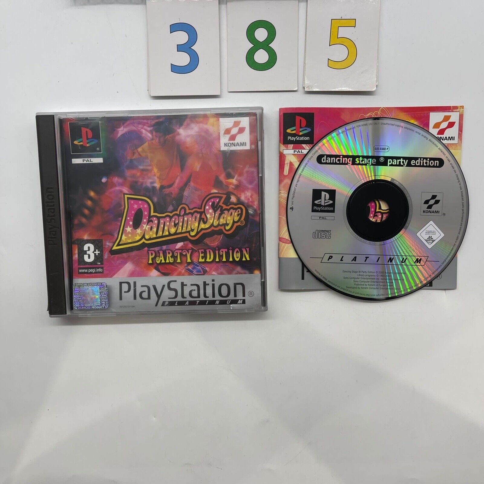 Dancing Stage Party Edition PS1 Game with Manual - PAL Version | Fun Dance Party Game for PlayStation 1 | Perfect for Retro Gaming Nights & Dance Parties
