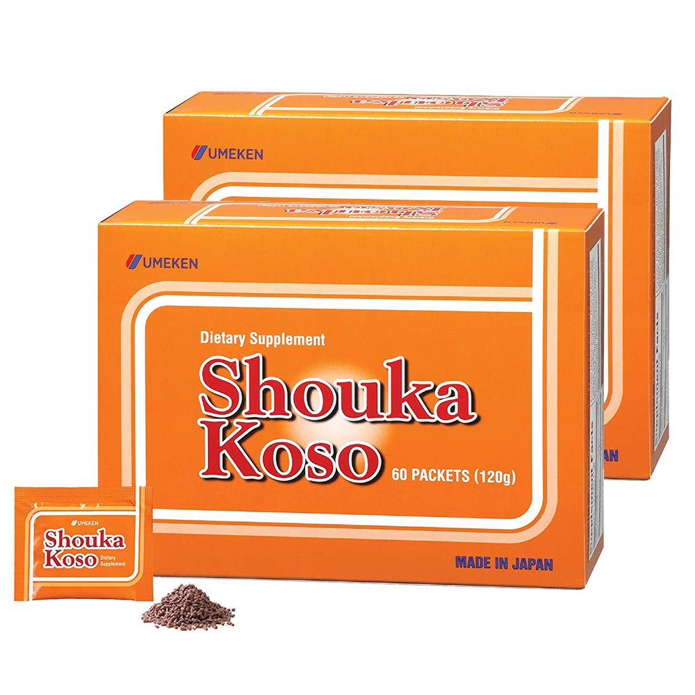 Umeken Shouka Koso Digestive Enzymes Supplement - 60 Packets (2 Month Supply) | Fermented Vegetable & Grain Formula for Gut Health | Supports Digestion & Nutrient Absorption | Ideal for Travel, Post-Meal Comfort & Daily Wellness