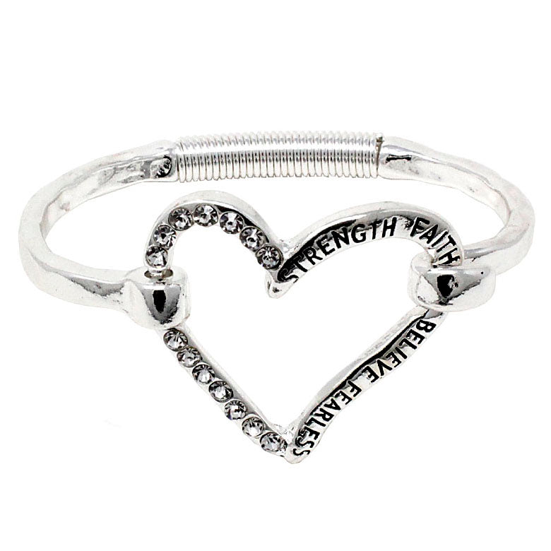 Sterling Silver Heart Bracelet for Women - Elegant & Dainty Jewelry Gift for Valentine's Day, Anniversary, Birthday | Perfect for Everyday Wear & Special Occasions