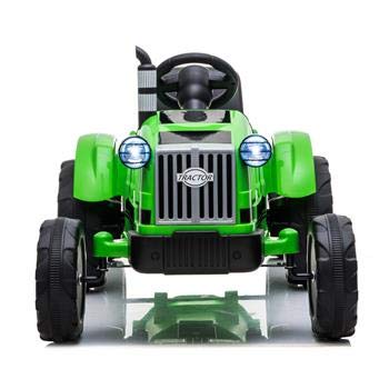 12V Electric Ride On Truck Toy for Kids with 2.4G Remote Control - Motorized Tractor with Trailer & Back Bucket, 3-Speed Gear Shift, LED Lights - Perfect for Outdoor Play, Birthday Gifts & Pretend Farm Activities