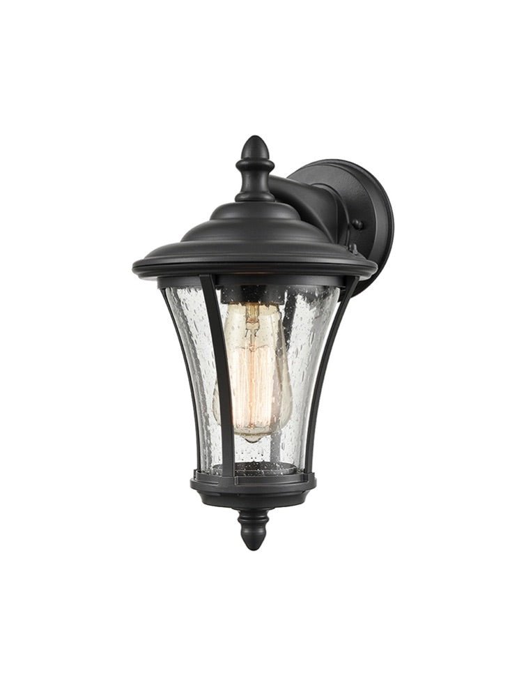 Alsatian Black Outdoor Up Down Wall Light IP44 Waterproof - Perfect for Patio, Garden, and Porch Lighting