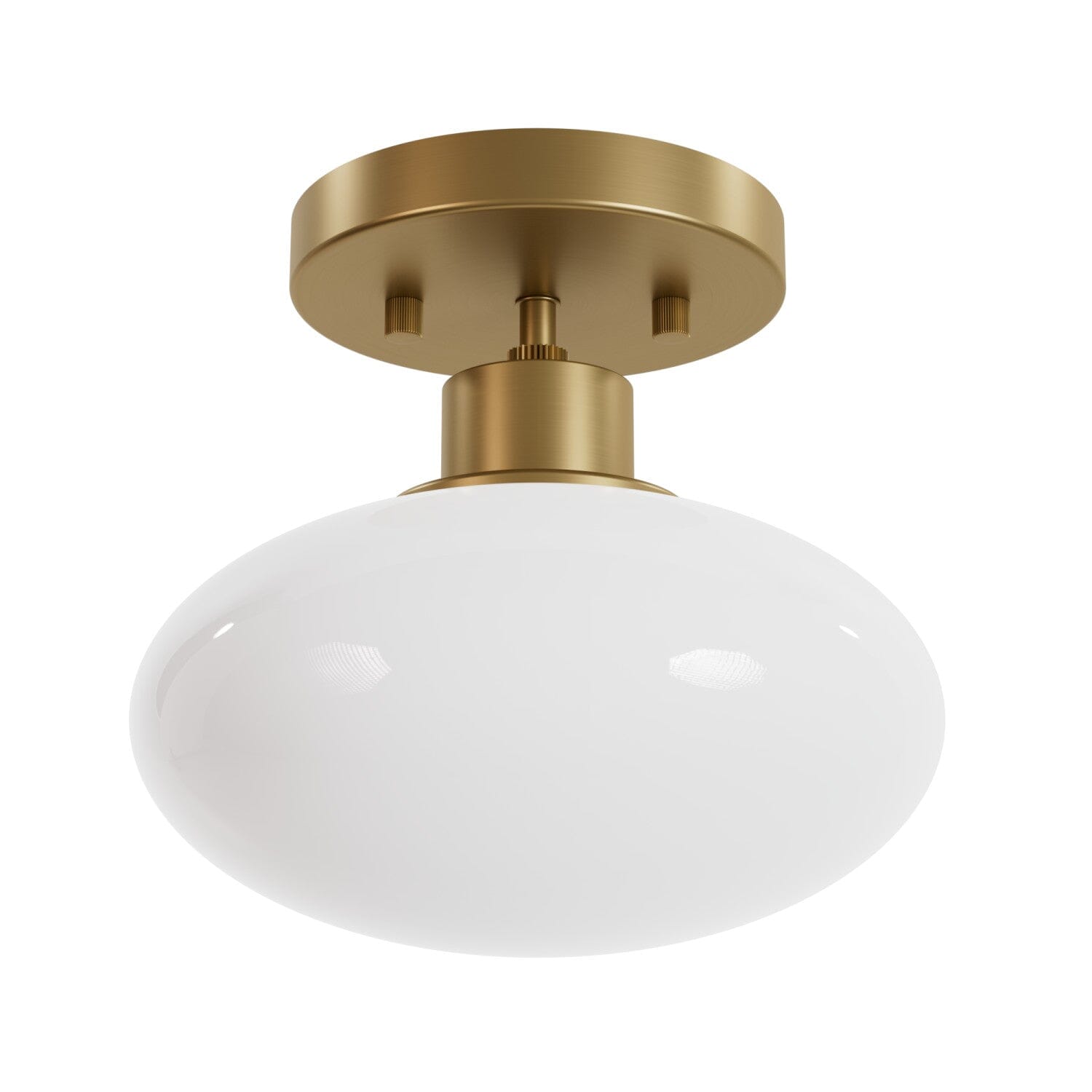 Getty Jasmine Roth 1-Light Small 8 Inch Flush Mount Ceiling Light - Perfect for Bedroom, Hallway, Kitchen & Small Spaces