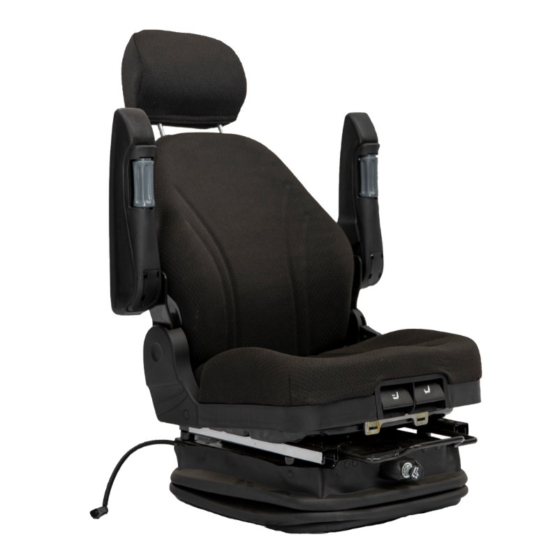 Heavy Duty Pneumatic Suspension Seat TS 015 for Construction & Agricultural Equipment - Comfortable Ergonomic Design for Tractors, Excavators and Forklifts