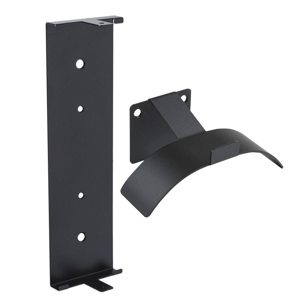 HIDEit 4P PlayStation 4 Pro (PS4 Pro) Wall Mount Bracket - Black - Headset Bundle - Space Saving Gaming Setup for Living Room & Bedroom