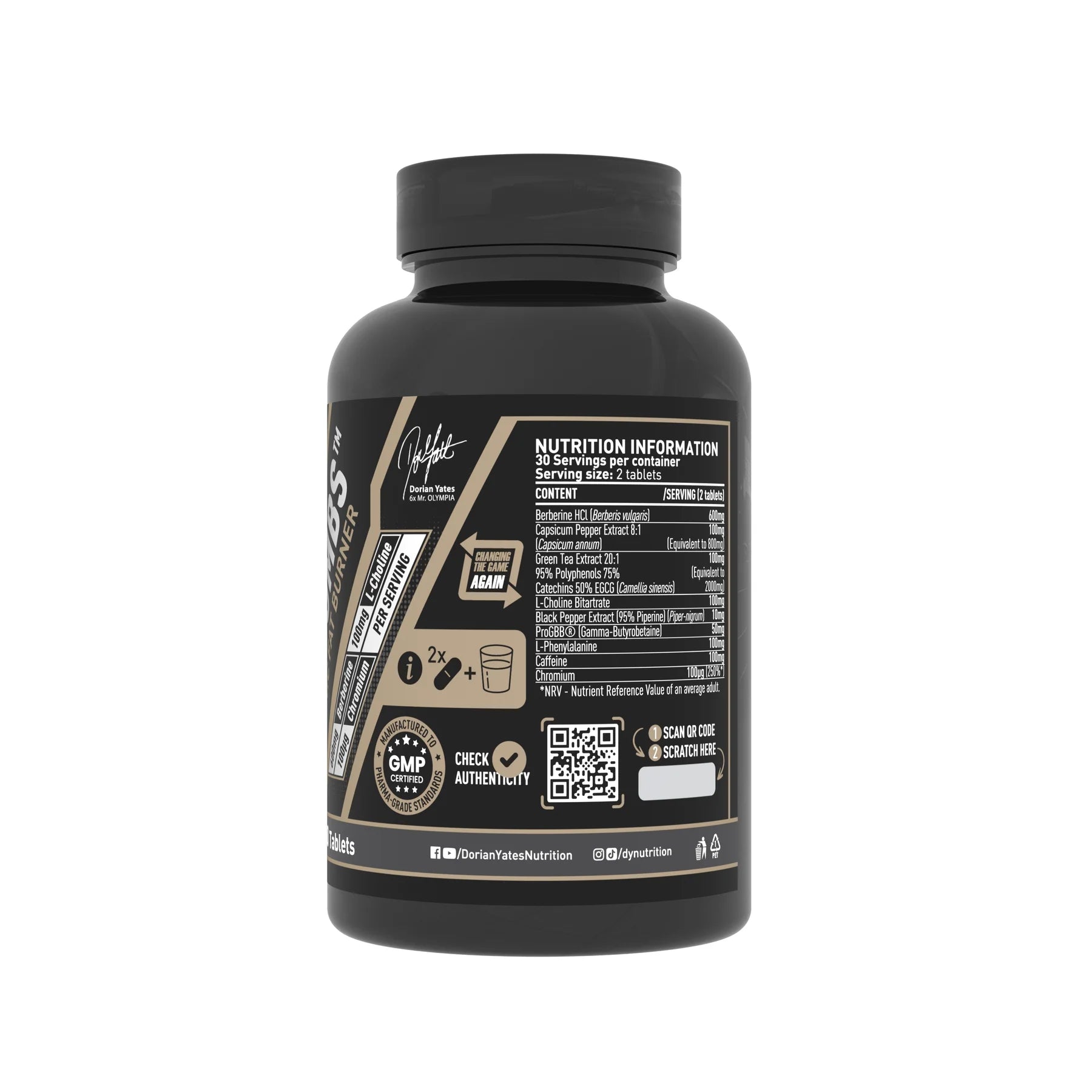 DY Nutrition Black Bombs Fat Burner Supplement - 60 Capsules for Weight Loss & Metabolism Boost | Unflavored | Supports Energy & Focus for Workouts & Active Lifestyle
