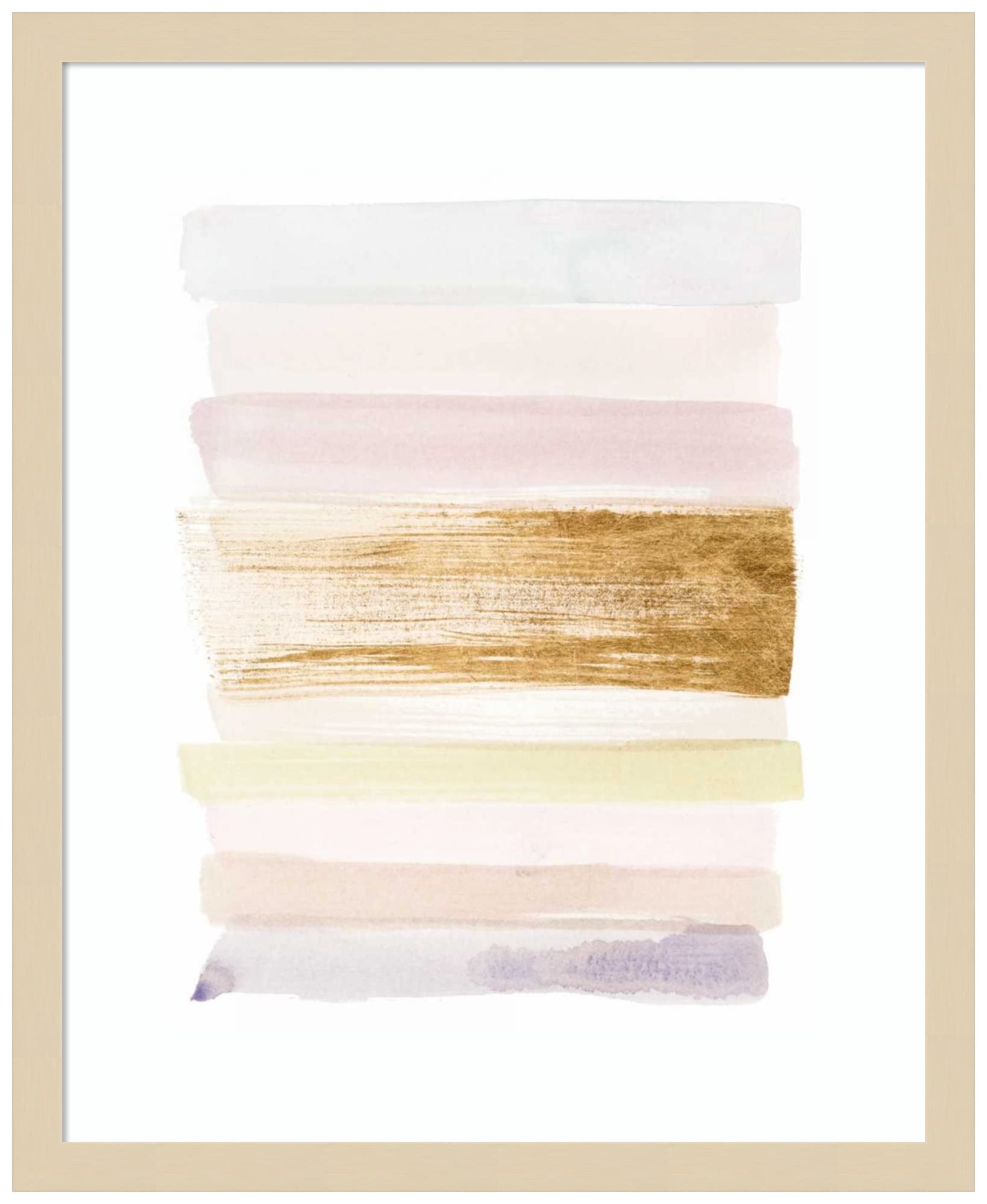 Amanti Art Framed Wall Art Print 21x17 Pastel Sweep II by Grace Popp - Abstract Modern Contemporary Decor - Small Poster Painting for Living Room, Bedroom, Office - Perfect for Home & Office Decor