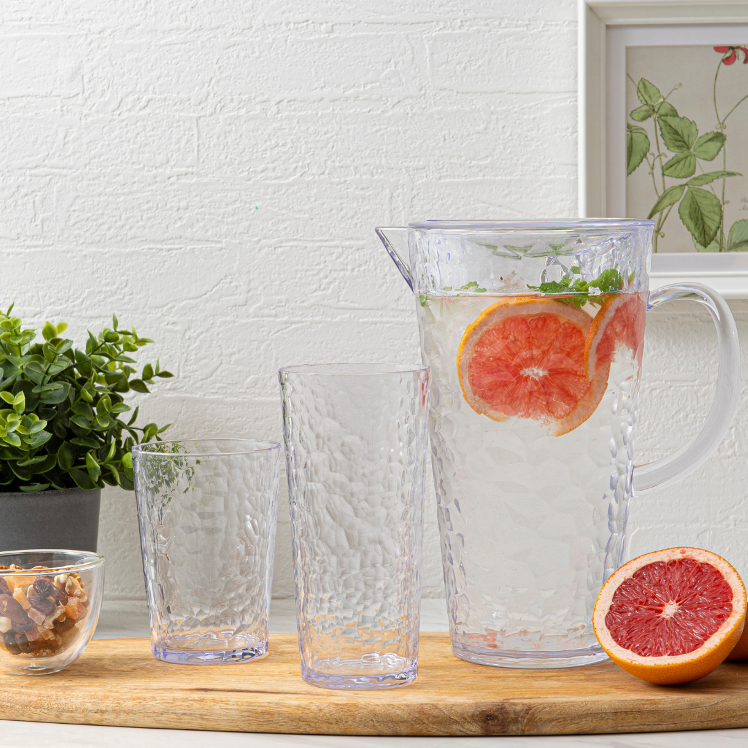 Premium ChillCraft Clear Highball Tumblers Set of 8 - 16oz Crystal Glass Cups for Cocktails, Iced Coffee & Smoothies - Perfect for Home Bars, Parties & Outdoor Gatherings