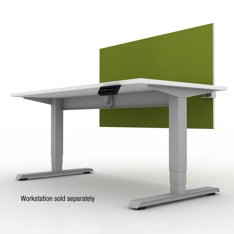 Adjustable Height Fabric Screen with Mounting Clips - Portable Room Divider for Home Office, Classroom, or Event Space