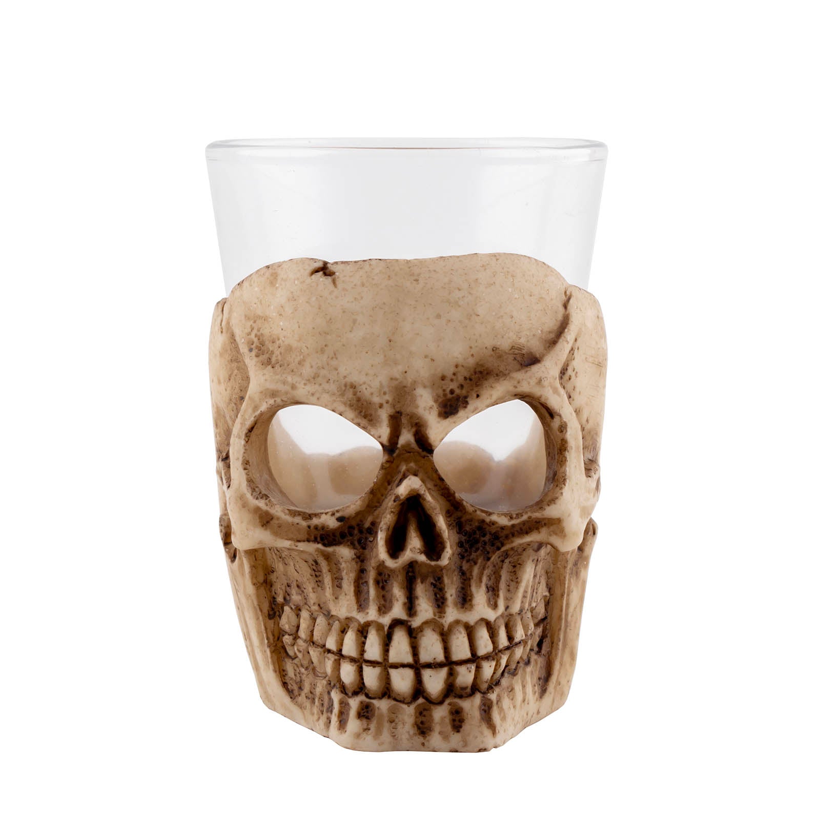 BarConic® Ceramic Skull Shot Glass - 2oz Unique Halloween Party Cups for Whiskey, Tequila & Liquor - Perfect for Themed Parties, Gifts & Home Bar Decor