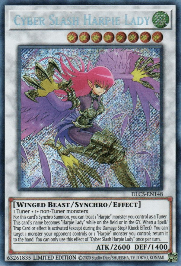 Cyber Slash Harpie Lady - DLCS EN148 Yu-Gi-Oh! Trading Card - Perfect for Competitive Duels & Collectors