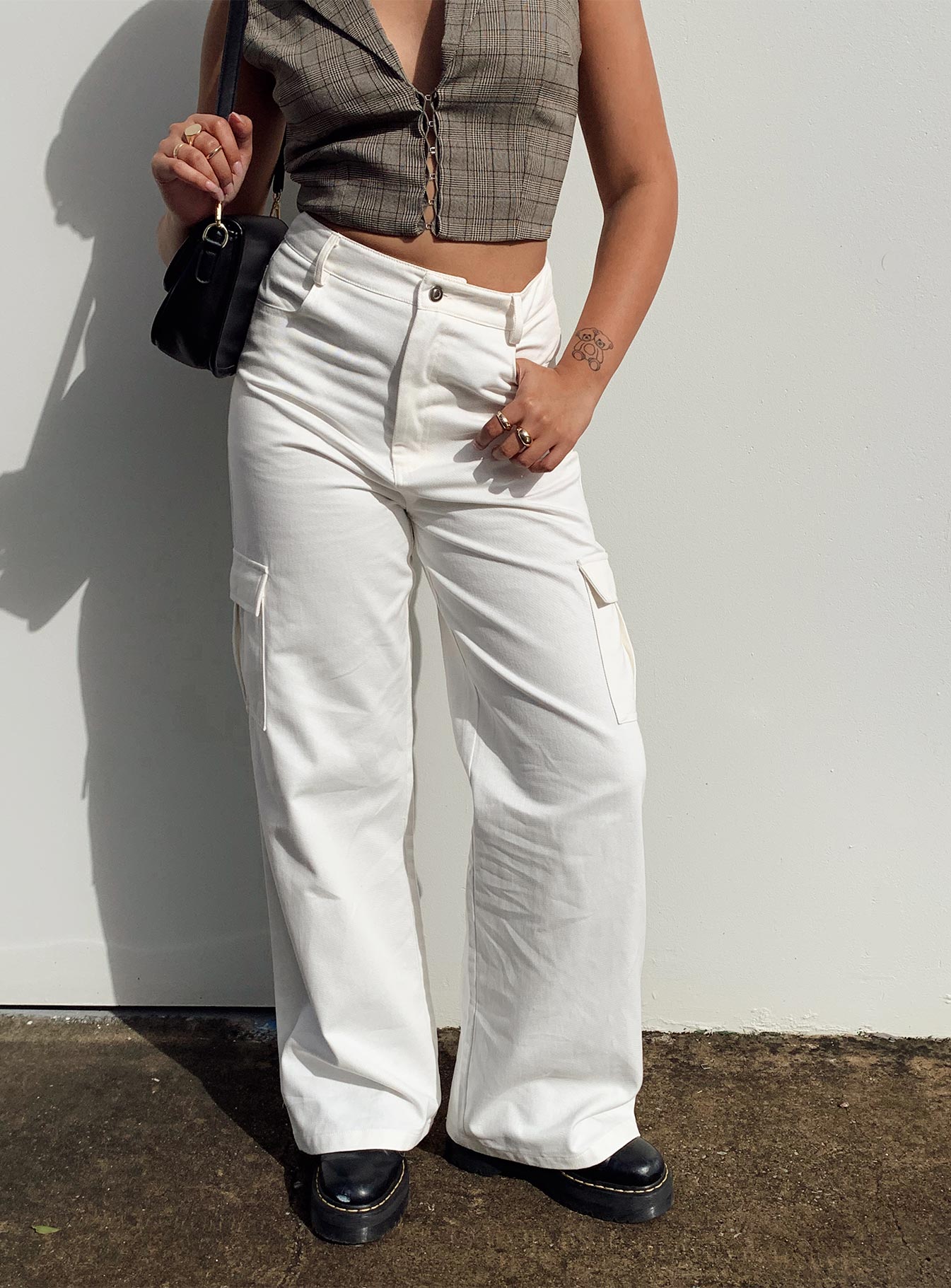 Alesiha Women's White High Waist Skinny Jeans - Stretch Denim Pants for Casual Wear & Everyday Outfits