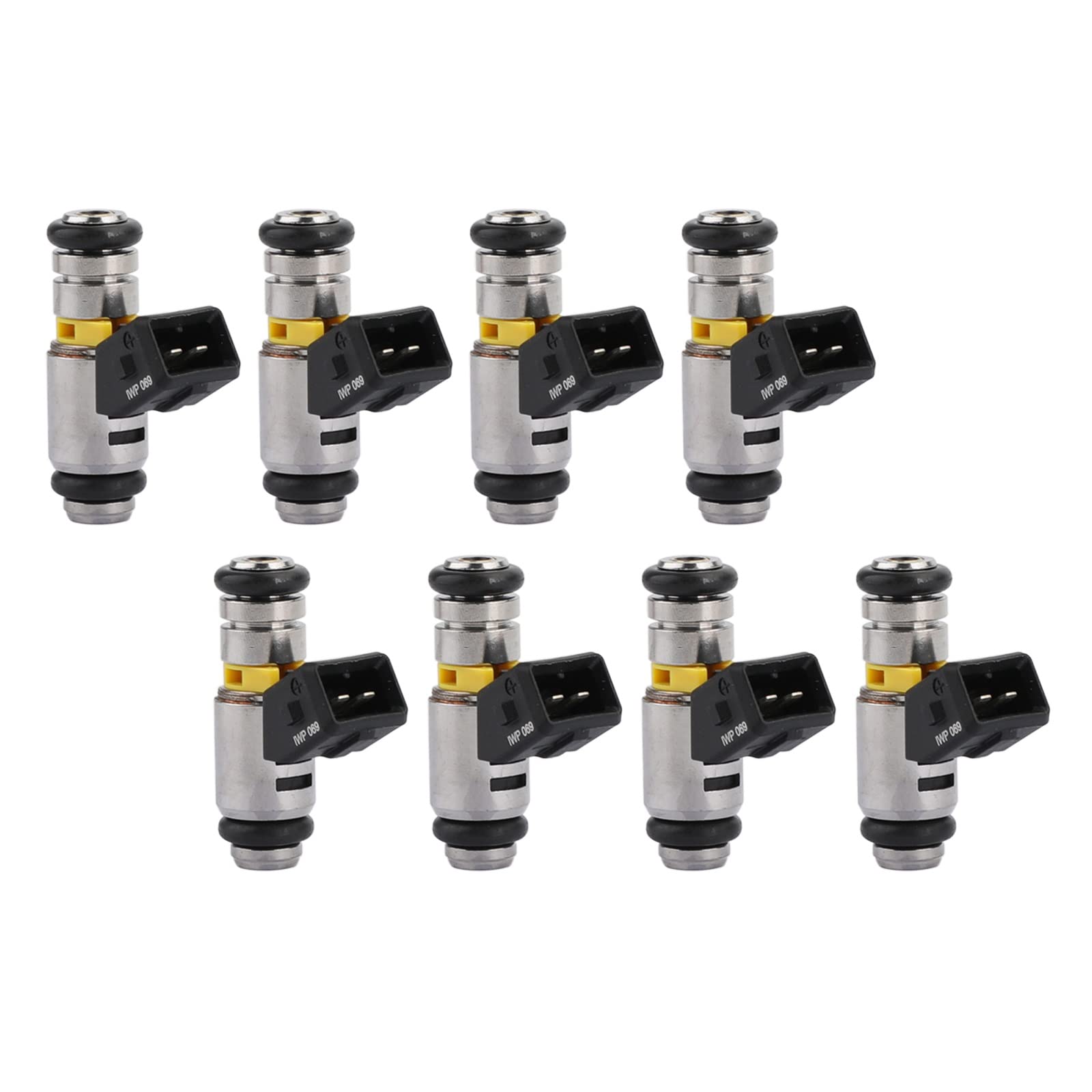 Topteng 8-Piece Car Fuel Injector Replacement Kit IWP069 861260T - Compatible with Harley Davidson, Fiat, Marine Mercruiser Engines - Improve Engine Performance & Fuel Efficiency for Motorcycles, Boats & Cars