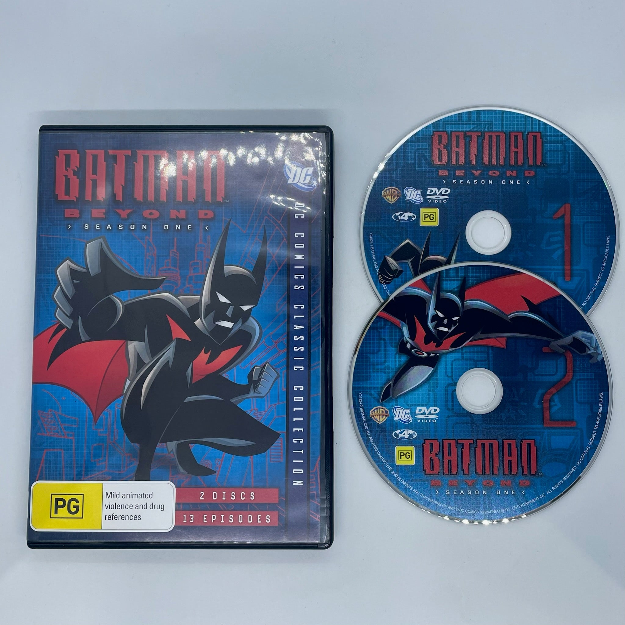 Batman Beyond Season 1 Complete DVD Set (2-Disc) - Action-Packed Animated Series for Superhero Fans & Collectors