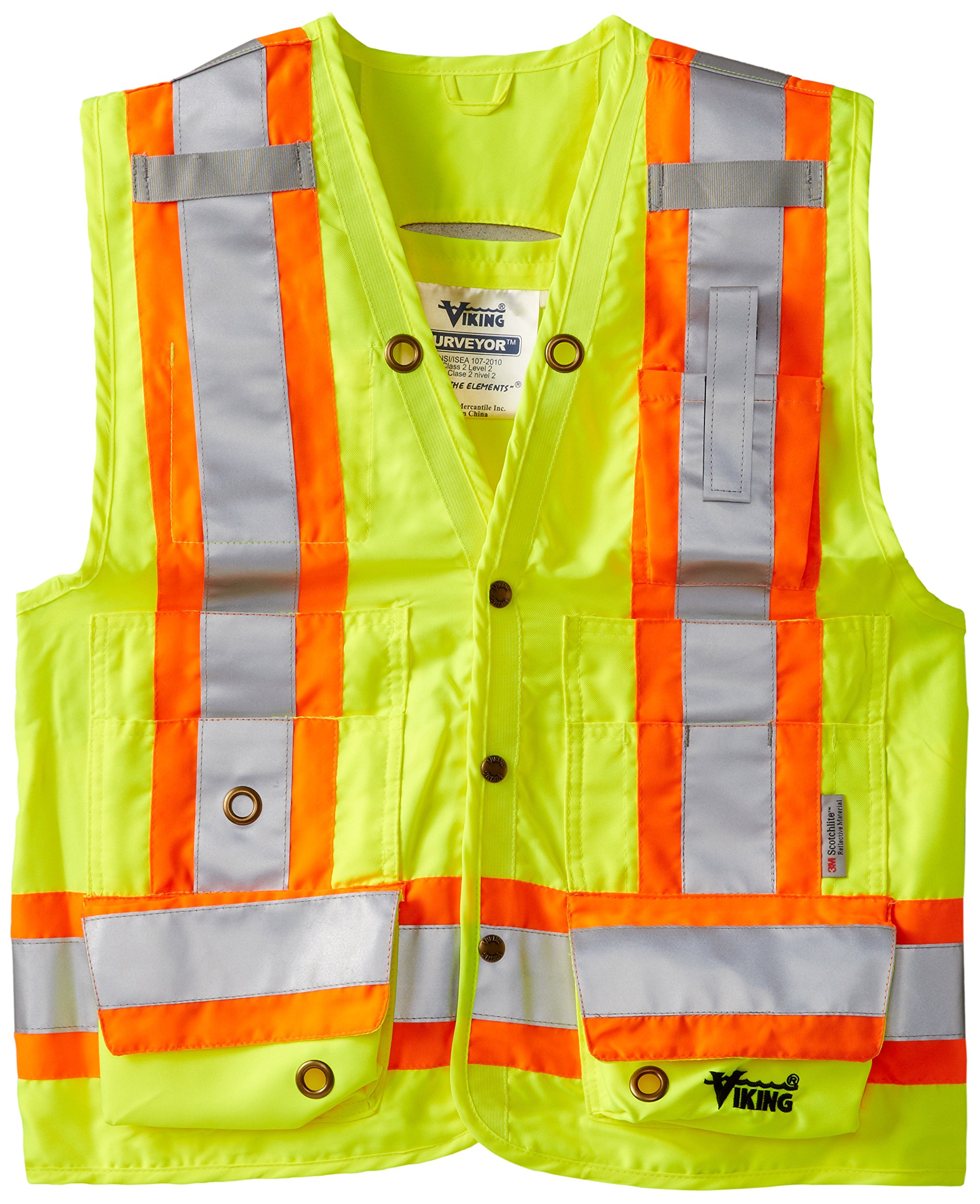 Viking Surveyor High Visibility Safety Vest with 4