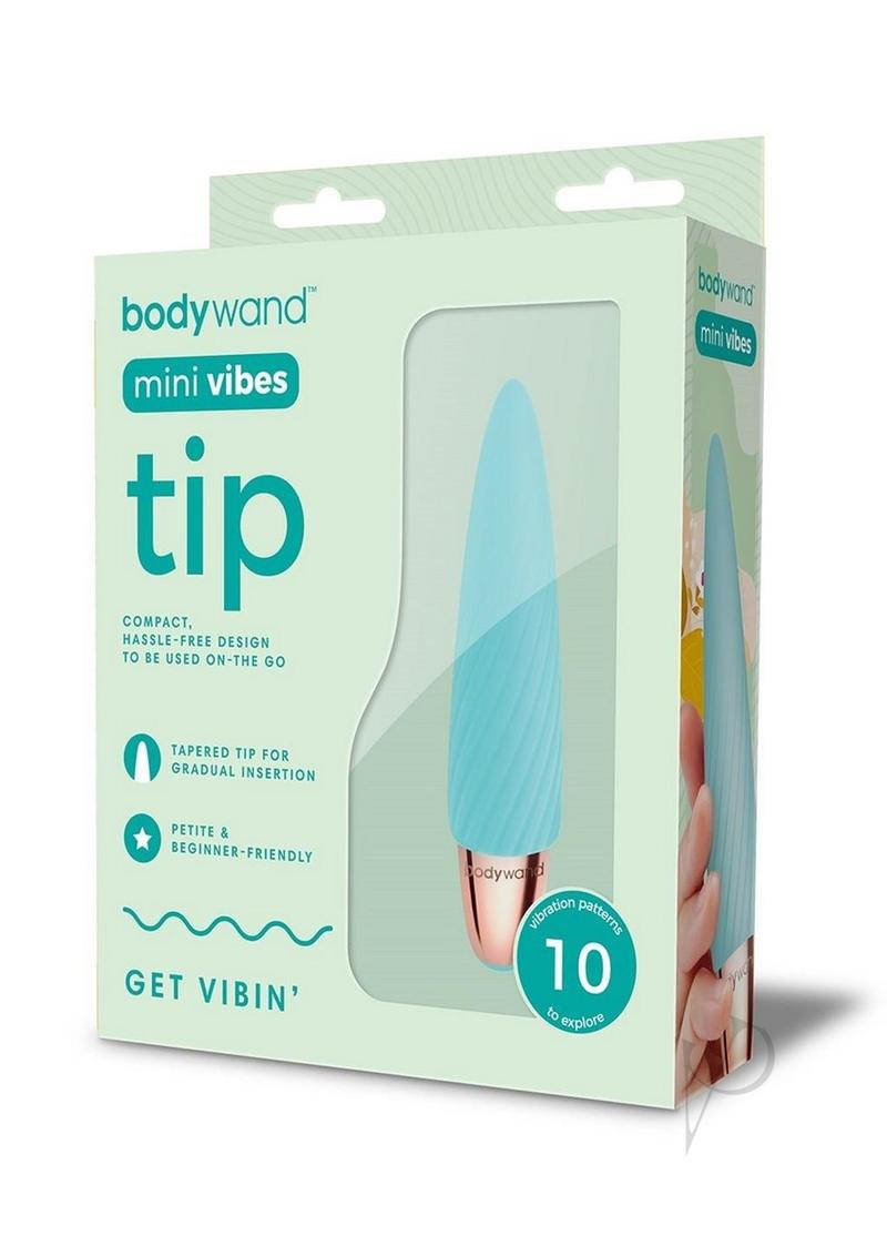 Bodywand Mini Rechargeable Silicone Vibrator - Green Personal Massager for Relaxation & Intimate Pleasure | Perfect for Travel & Home Use