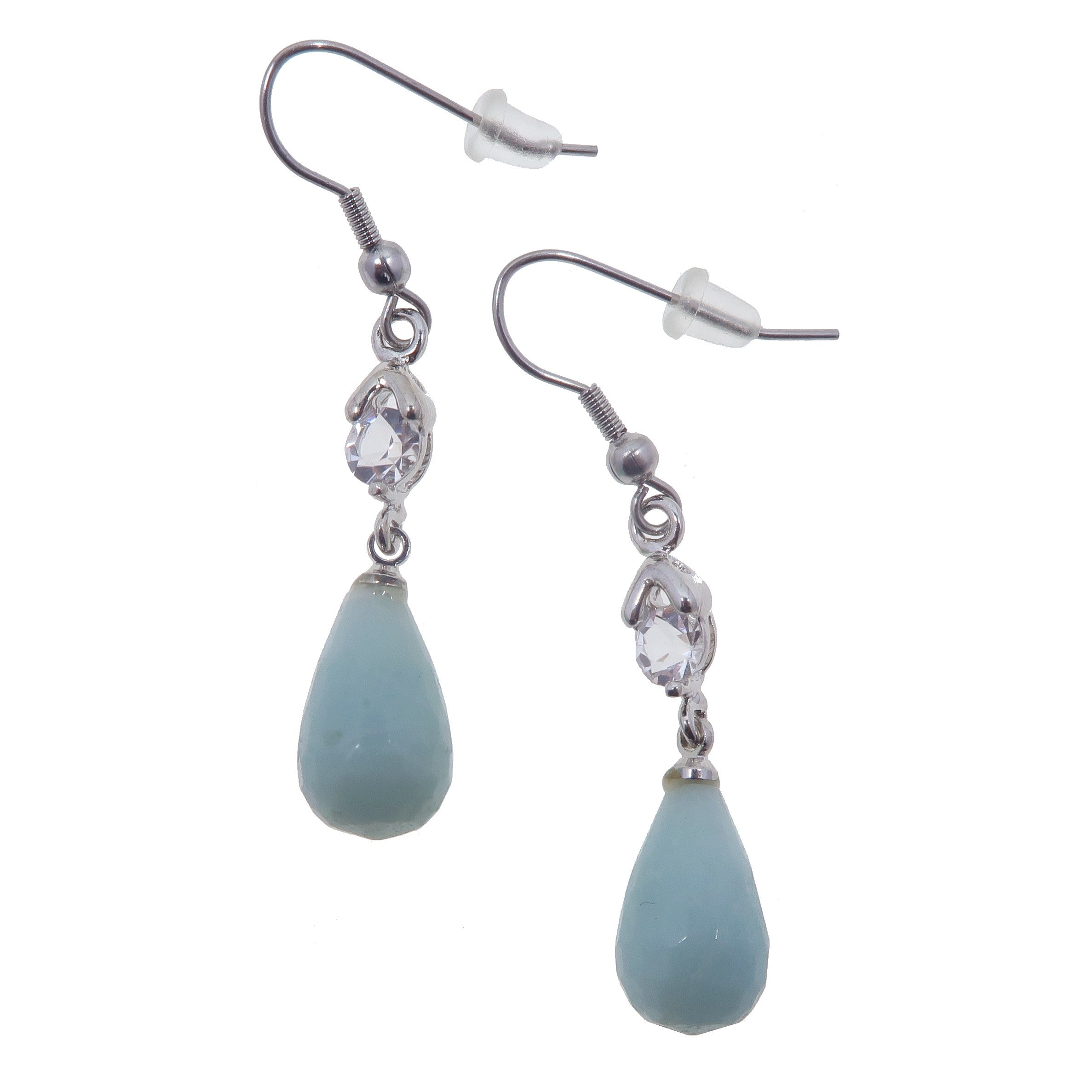 Amazonite Drop Earrings - Genuine Blue Gemstone Jewelry for Women - Perfect for Weddings, Parties & Everyday Elegance