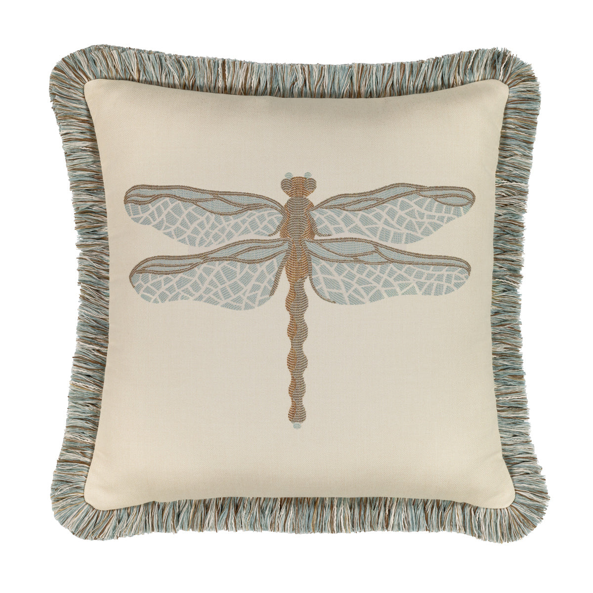 Premium Dragonfly Print Indoor/Outdoor Decorative Throw Pillow - Soft & Durable for Patio, Garden, Living Room & Bedroom Decor