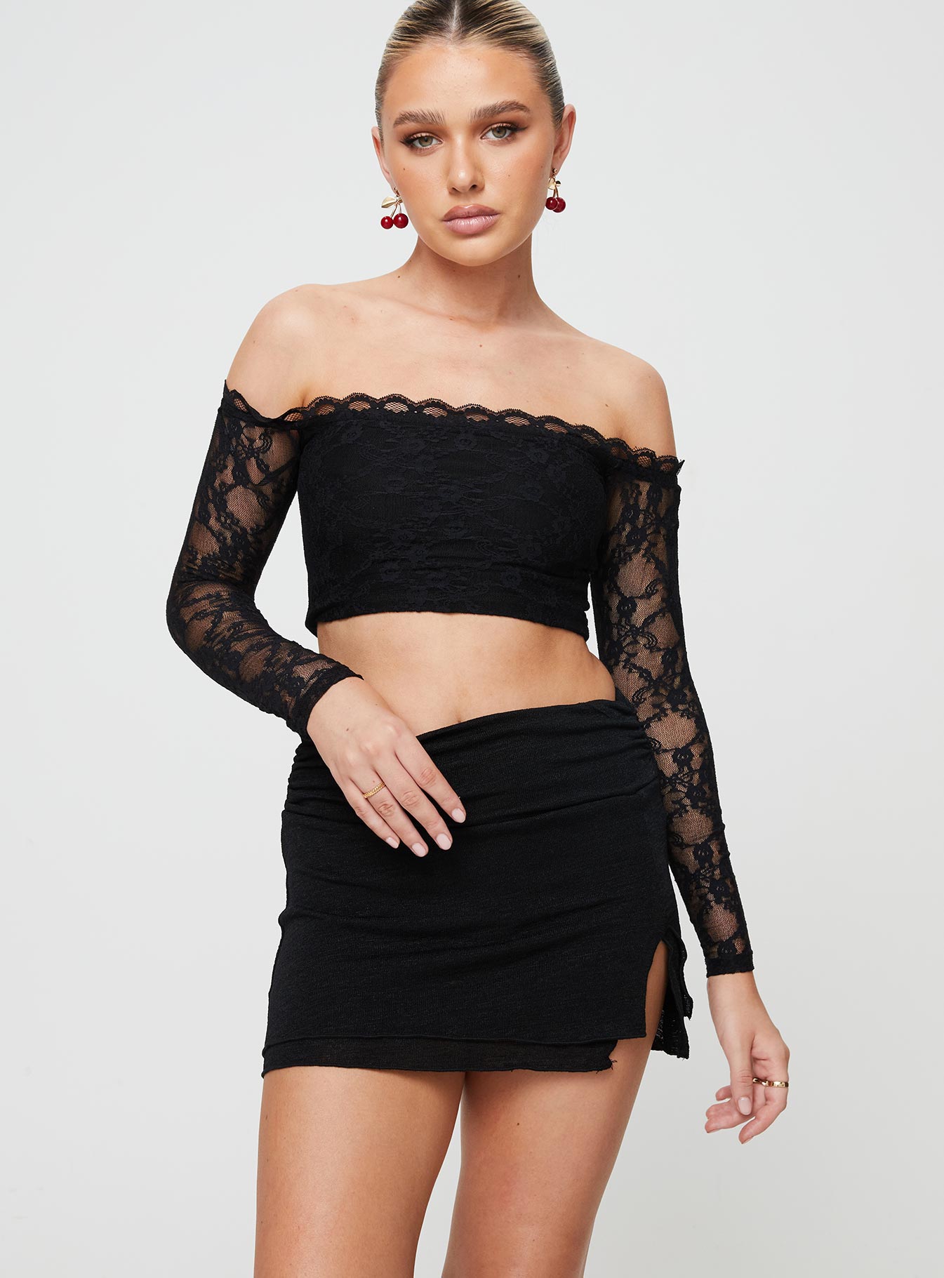 Angel Mini Skirt Black - Sexy Short Skirt for Women, Perfect for Night Out, Party, and Date Night