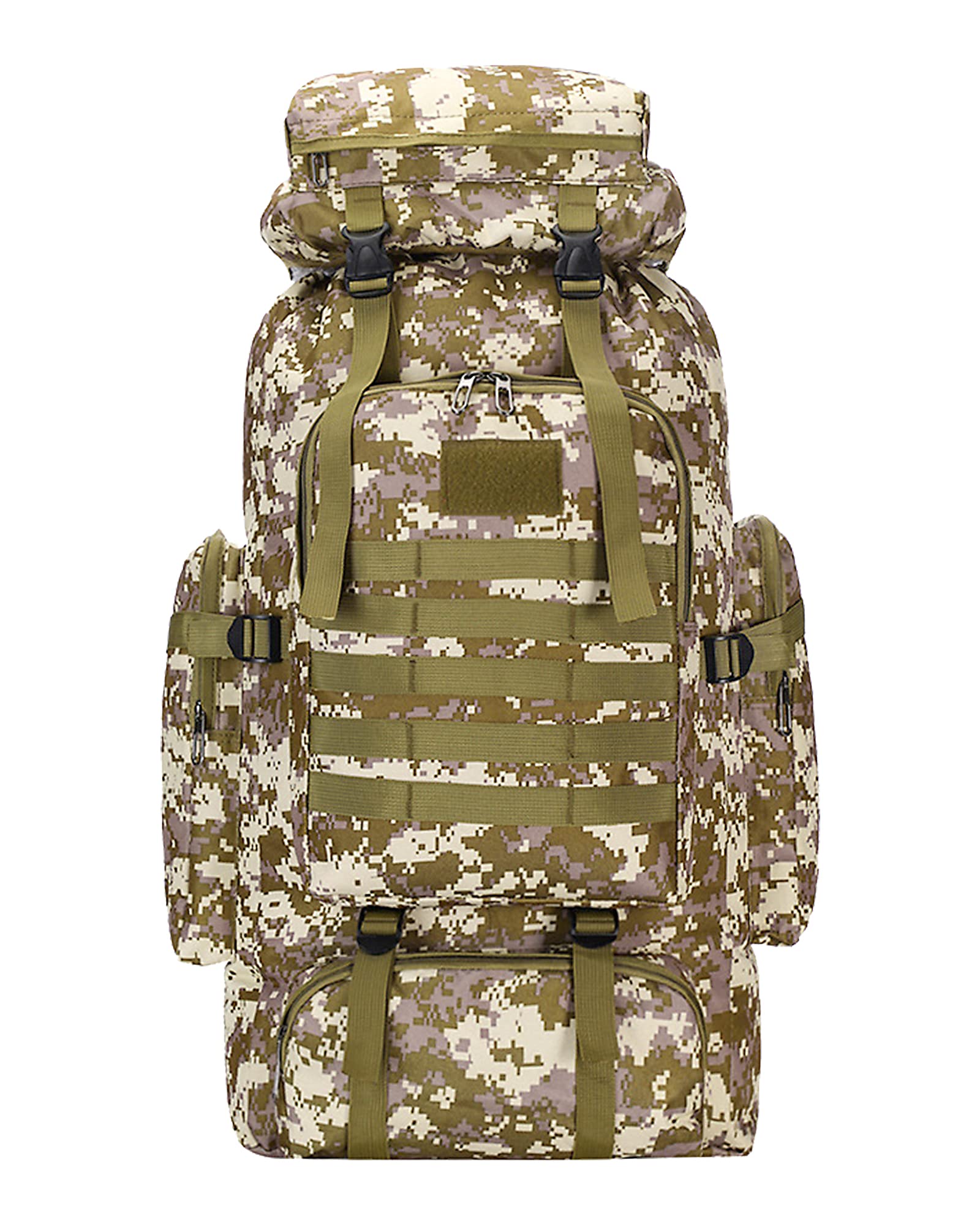 75L Waterproof Hiking Backpack - Lightweight Durable Trekking Bag for Outdoor Adventures, Backpacking, Camping & Travel - Perfect for Long Hikes, Mountain Climbing & Wilderness Exploration (Camouflage)