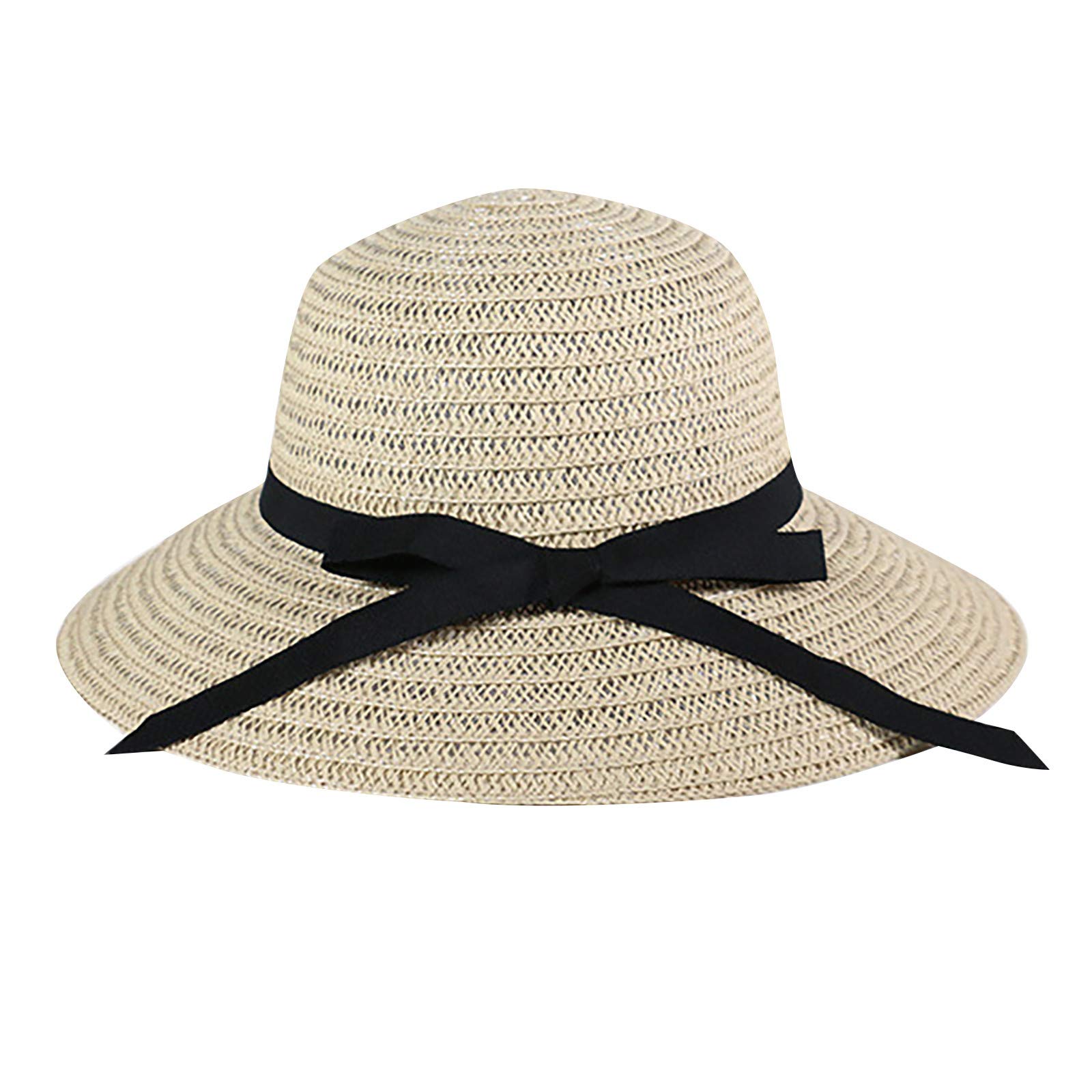Stylish Unisex Straw Bucket Hat for Men & Women - Wide Brim Sun Hat for Outdoor, Beach, Fishing & Gardening - UV Protection Summer Fedora Hat