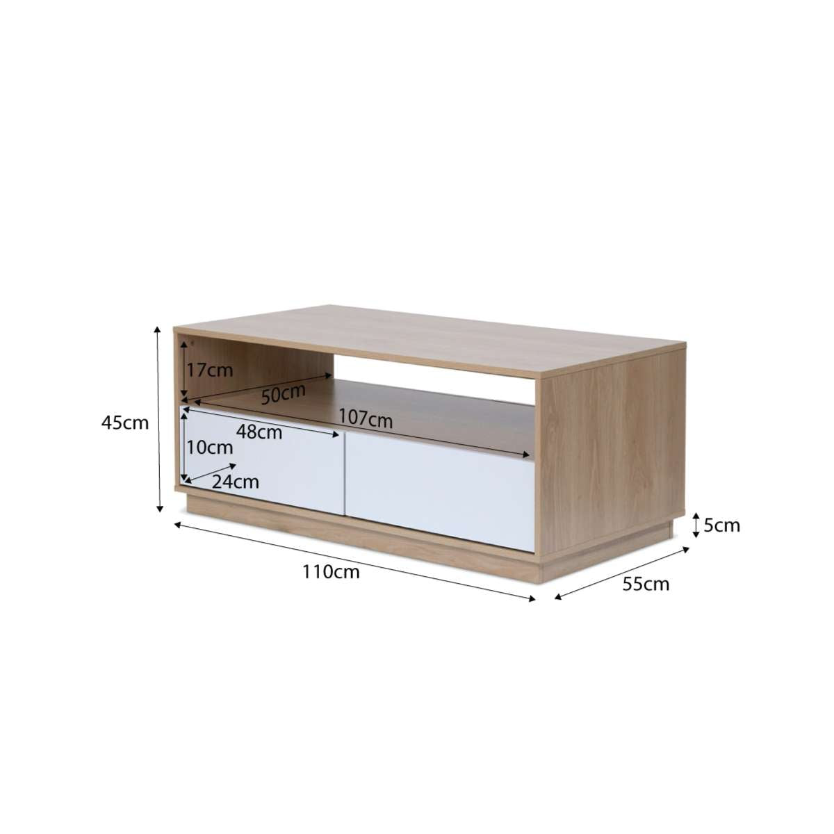 Avoca Modern Coffee Table - Stylish & Durable Living Room Furniture for Small Spaces | Perfect for Apartments, Lounges & Home Decor