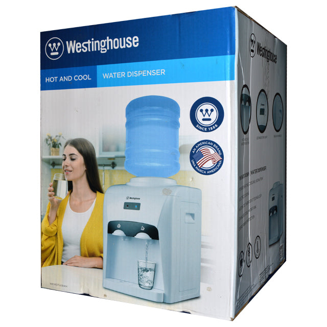 Westinghouse Countertop Water Dispenser - Hot & Cold Water Dispenser with Child Safety Lock for Home, Office, Kitchen | Perfect for Coffee, Tea, Instant Noodles & Baby Formula