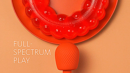 Fun Factory Vim Rumble Wand Massager - Textured G-Spot & Clitoral Stimulator for Powerful Vibrations - Perfect for Couples & Solo Play