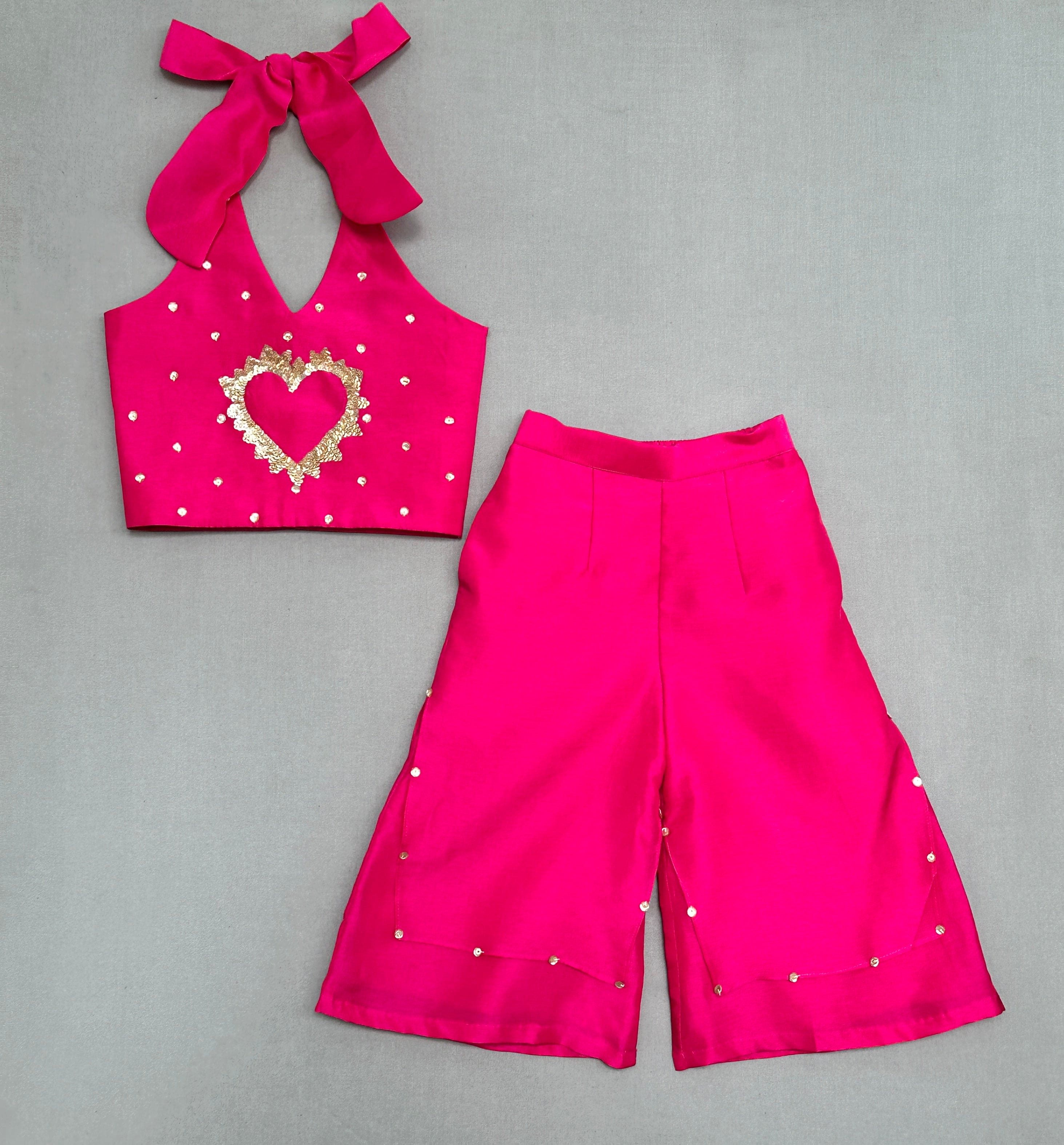 Pre Order: Halter Neck Co Ord Set with Sequin Embroidery - Women's Elegant Two Piece Outfit for Party, Dinner & Special Occasions