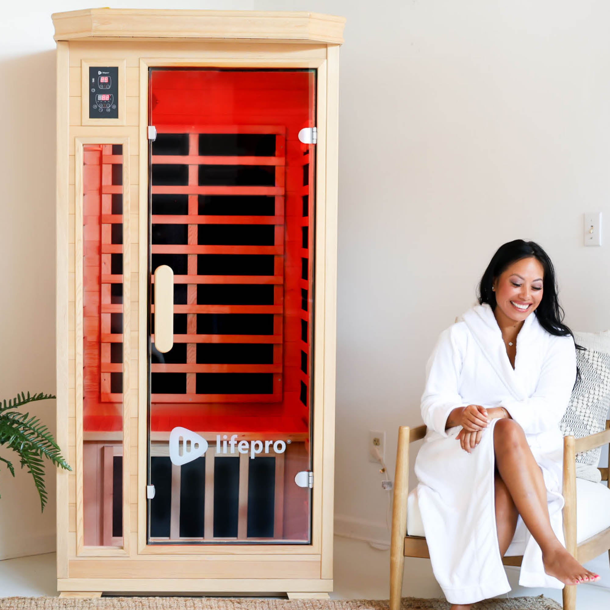Rejuvacure™ Portable One Person Infrared Sauna for Home Use - Detox, Relaxation & Pain Relief - Perfect for Small Spaces & Personal Wellness