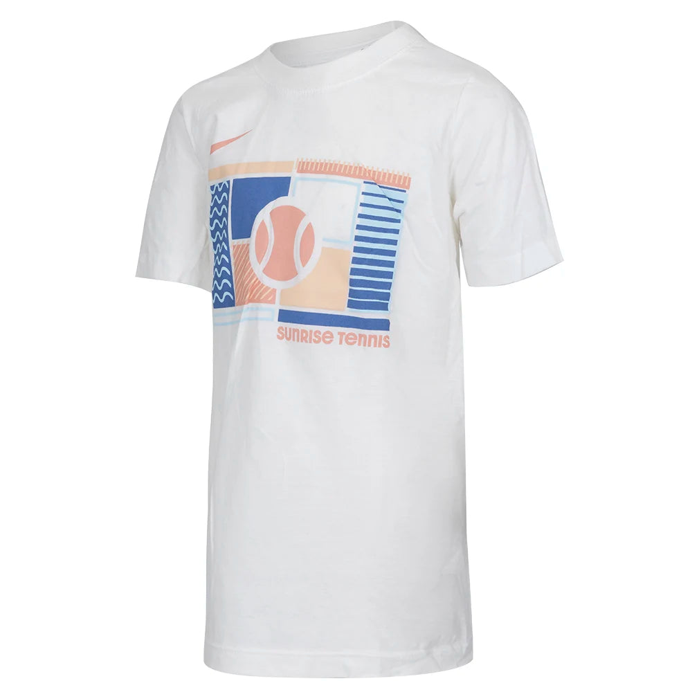Boys' Cotton Short Sleeve Tennis T-Shirt - Breathable & Comfortable Athletic Top for Kids Sports, Practice & Casual Wear