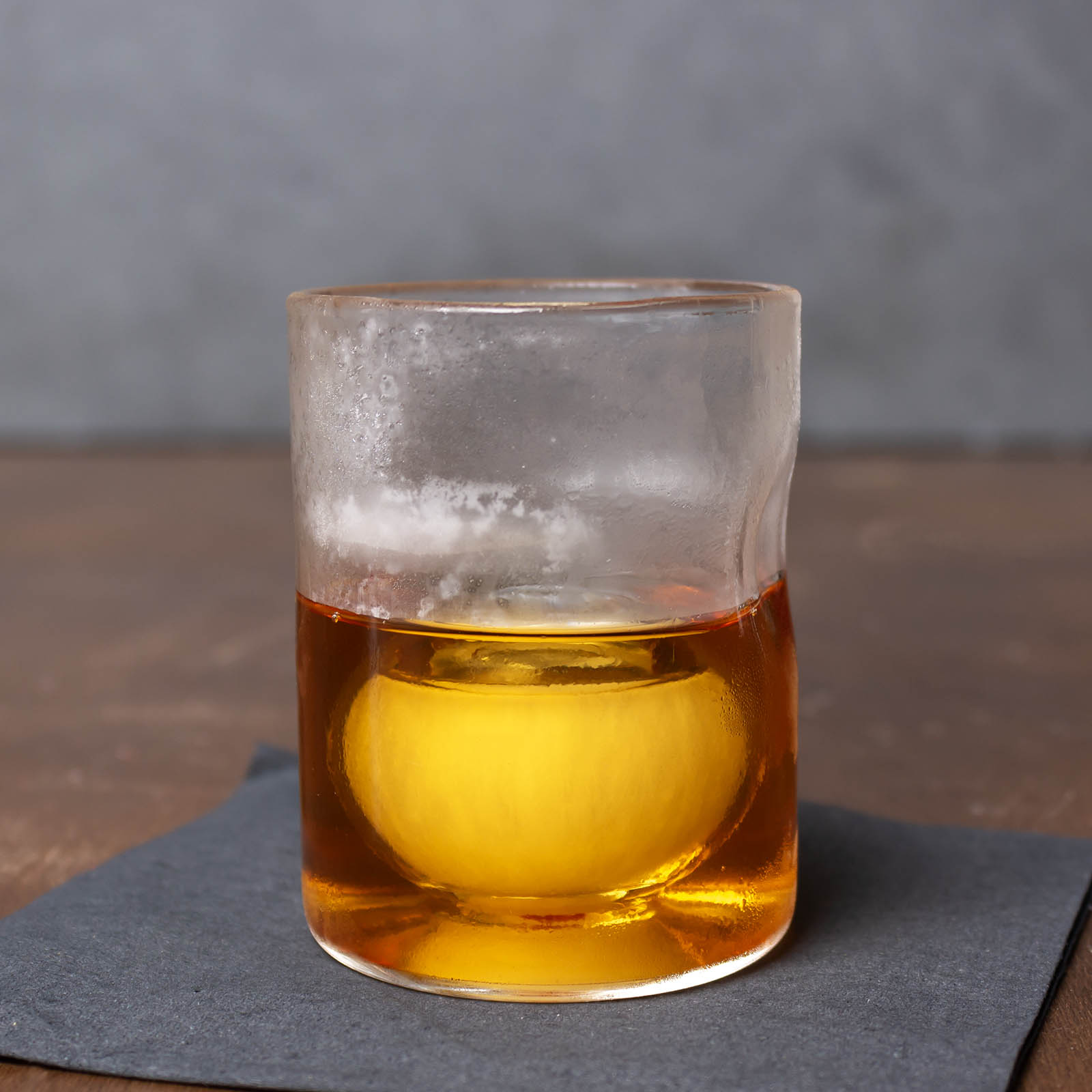 BarConic® 4 oz Whiskey Glass with Ice Ball Mold - Premium Crystal Clear Old Fashioned Drinking Glass for Bourbon, Scotch & Cocktails - Perfect for Home Bars, Gifts & Entertaining