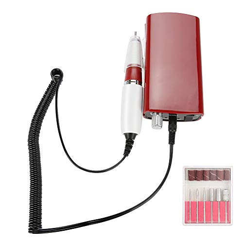 Professional Electric Nail Drill Machine Kit - Rechargeable Manicure & Pedicure Tool with Multiple Attachments for Salon & Home Nail Care | Perfect for Gel, Acrylic & Natural Nails (US Stock)