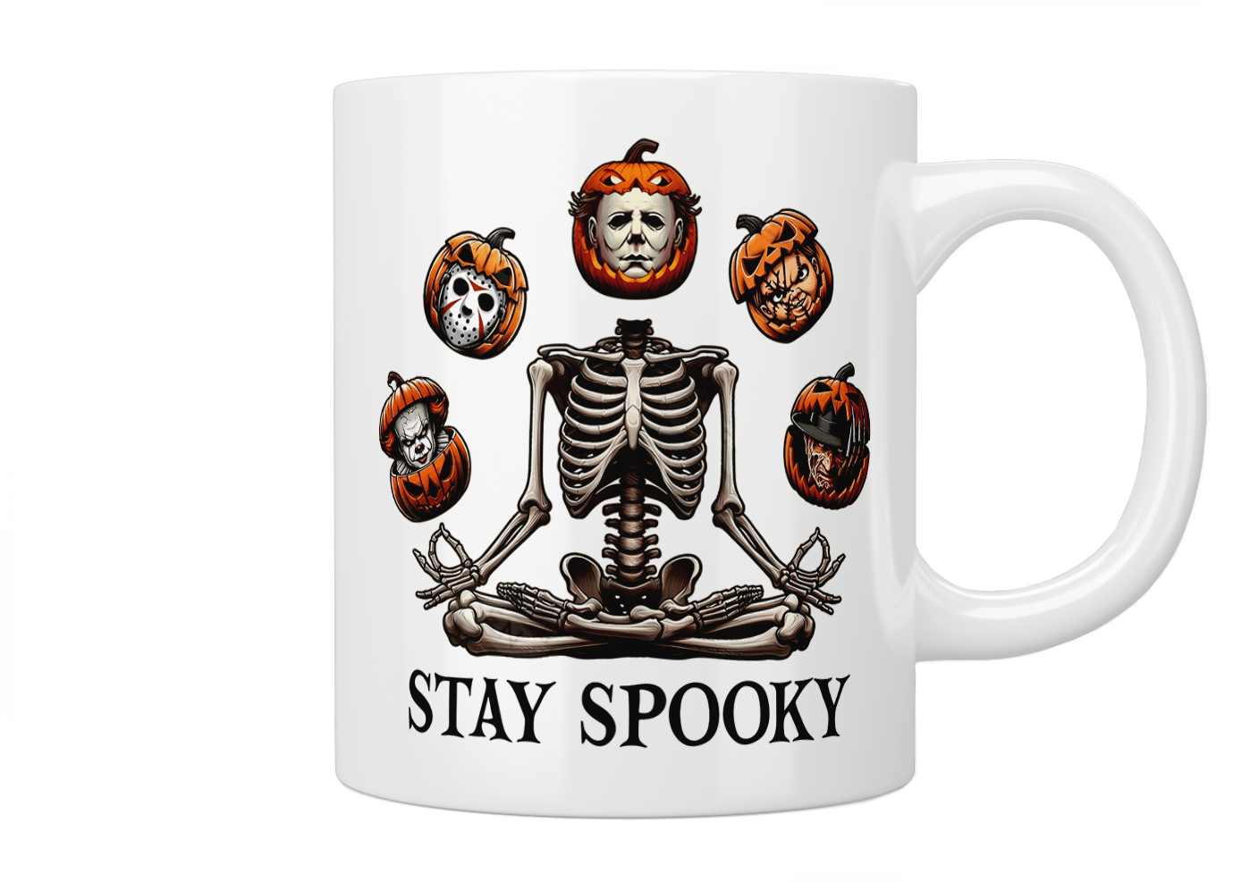 Spooky Horror Villain Halloween Coffee Mug - Perfect for Halloween Parties, Gifts & Scary Movie Nights