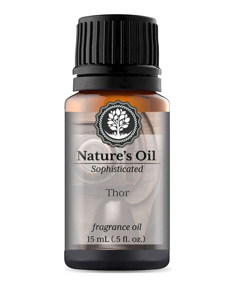 Thor Fragrance Oil - 15ml Premium Scent for Cologne, Beard Oil, Diffusers, Soap Making, Candles & Body Care | Home & Linen Spray, Bath Bombs | Long-Lasting Aroma for Relaxation & Aromatherapy
