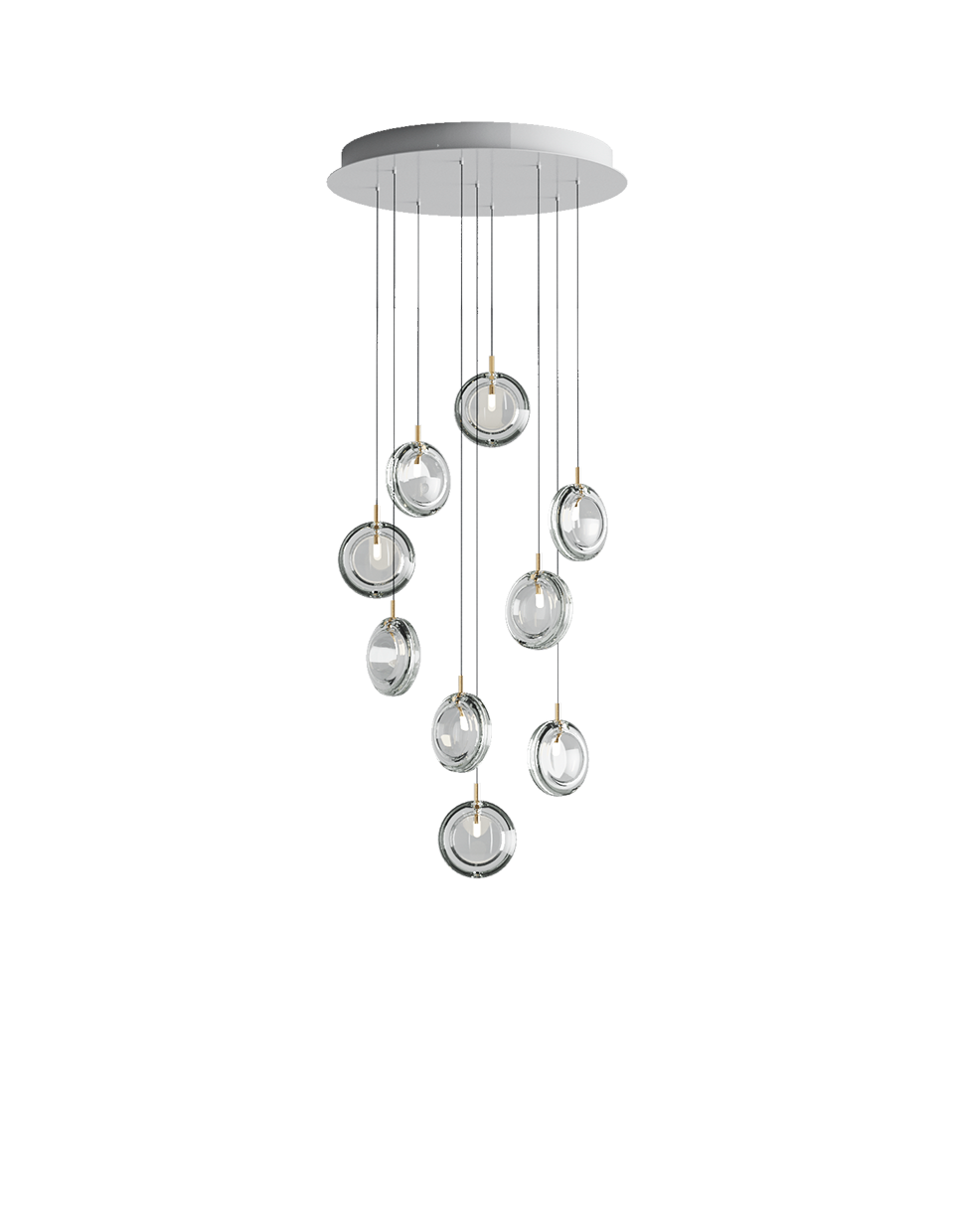 9-Piece Crystal Chandelier Prisms Replacement Set - Elegant Lighting Accessories for Dining Room, Living Room & Bedroom Decor