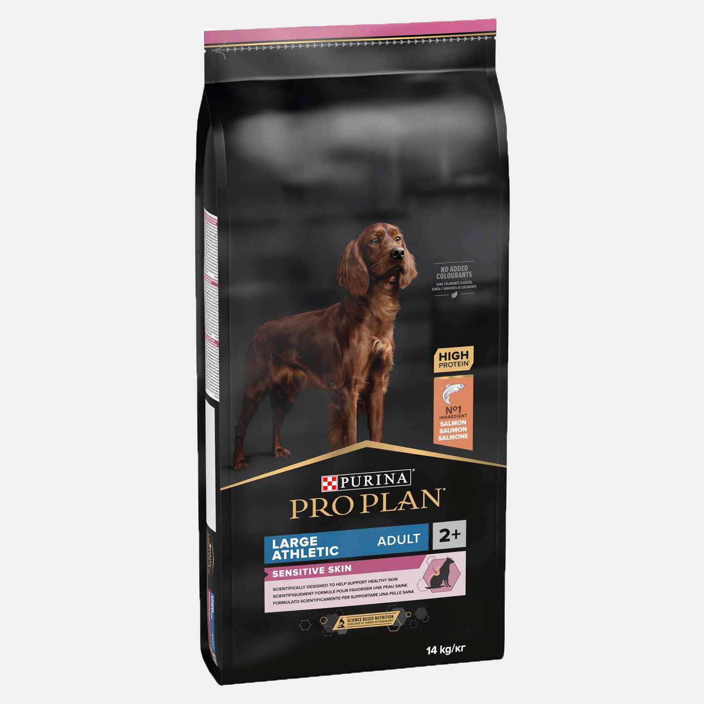 Premium PRO PLAN Large Breed Sensitive Skin Dry Dog Food with Salmon - 14kg for Athletic Dogs | Supports Skin Health & Digestion | Ideal for Active & Outdoor Lifestyles